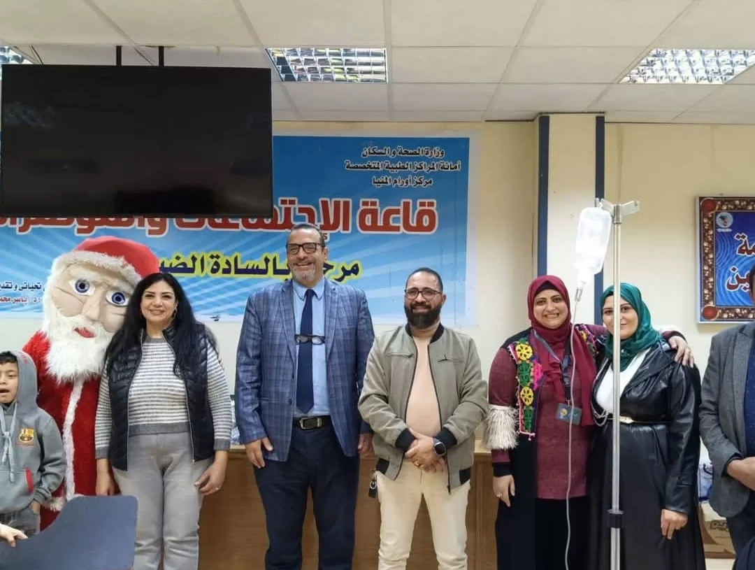 "حماة الوطن" بالمنيا يرسم البسمة على وجوه أطفال معهد الأورام ومستشفى الغسيل الكلوي 18 - جريدة المساء