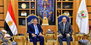 محافظ الدقهلية ورئيس جامعة المنصورة يهنئان الرئيس السيسي بمناسبة أعياد الشرطة 2 - جريدة المساء محافظ الدقهلية ورئيس جامعة المنصورة يهنئان الرئيس السيسي بمناسبة أعياد الشرطة 1 - جريدة المساء