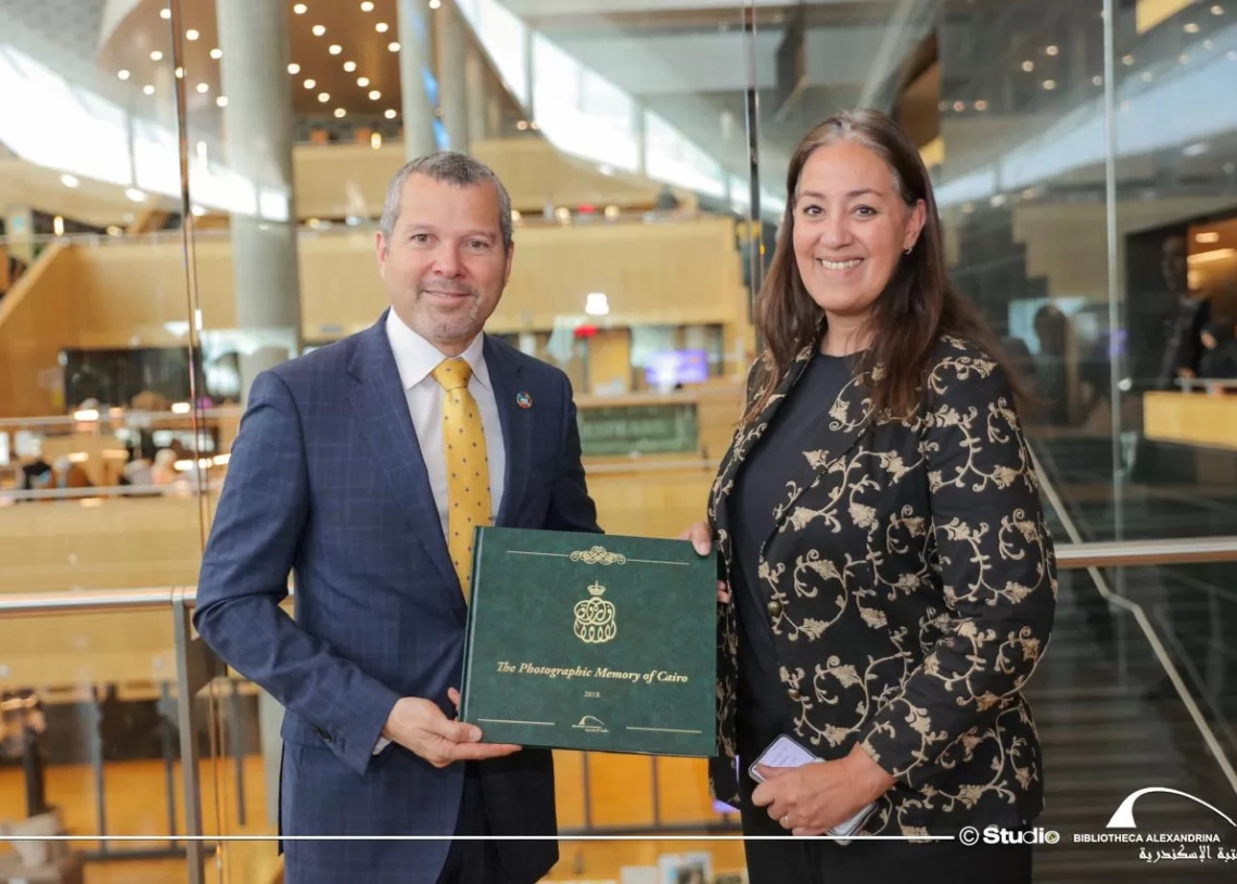 سكرتير عام المنظمة البحرية الدولية يزور مكتبة الإسكندرية 19 - جريدة المساء