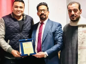 نائب مدير مستشفى الوقف يكرم مأمور وضباط المركز احتفالاً بعيد الشرطة الـ 73 50 - جريدة المساء
