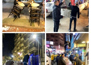رفع 52 حالة إشغال بالمحال والمقاهي خلال حملة ليلية بالعمرانية 16 - جريدة المساء