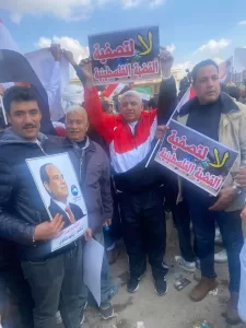 انتفاضة شعبية لأعضاء مستقبل وطن الشرقية بمعبر رفح.. نقف صفا واحدا خلف السيسي للدفاع عن الأمن القومى المصرى 31 - جريدة المساء