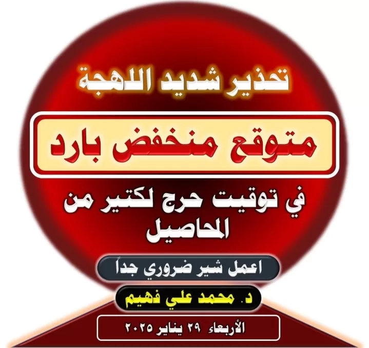 د.فهيم: تحذيرات مهمة ببرودة ليلية متأخرة تتسبب فى صدمة حرارية للأشجار 19 - جريدة المساء