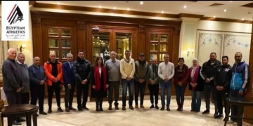 نادي سبوتنج السكندري يكرم حاتم فودة رئيس اتحاد العاب القوى 1 - جريدة المساء