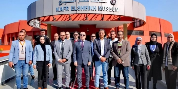 محافظ كفرالشيخ يتفقد متحف آثار المحافظه القومى 9 - جريدة المساء