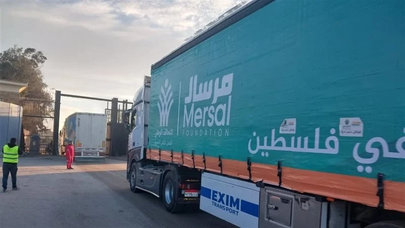 مساعدات مرسال لأهالى غزة