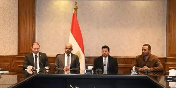 وزير الشباب والرياضة ونظيره الليبي يلتقيان أعضاء نموذج محاكاة مجلس الشيوخ 1 - جريدة المساء