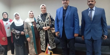 أمانة المرأة بحزب حماة الوطن في المنيا الجديدة تزور مركز الأورام 1 - جريدة المساء