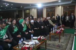 وفد من أعضاء نموذج محاكاة مجلس الشيوخ يشارك في ندوة بعنوان "دور الشباب في حفظ الأمن القومي" بمقر نقابة الأشراف بالقاهرة 49 - جريدة المساء