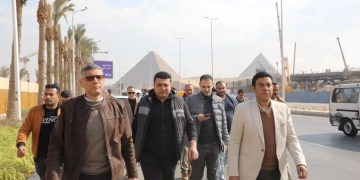 محافظ الجيزة يتفقد مشروعات تطوير المنطقة المحيطة بالمتحف المصري الكبير 1 - جريدة المساء