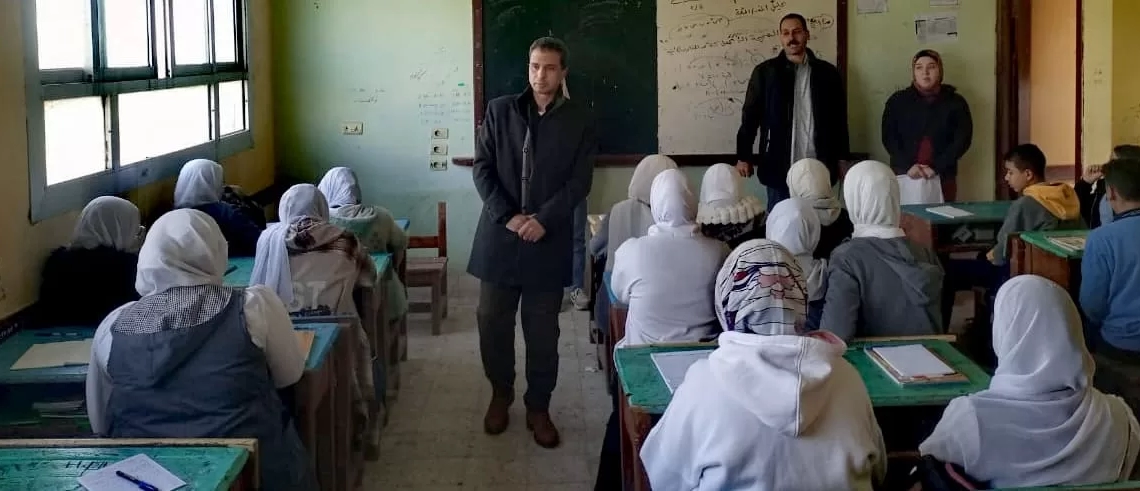 وكيل تعليم كفر الشيخ يتفقد المدارس للتأكد من انتظام الدراسة بالفصل الدراسي الثاني 17 - جريدة المساء