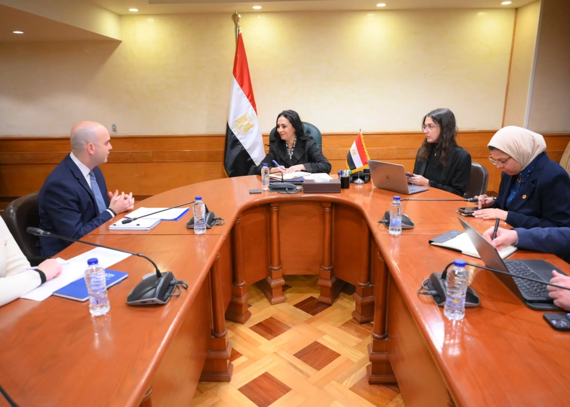 وزيرة التضامن مع رئيس مكتب منظمة الهجرة الدولية