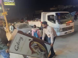 بالصور-رفع 1200 حالة إشغال للمحال والكافيهات خلال حملات بعد الإفطار بحدائق الأهرام 41 - جريدة المساء