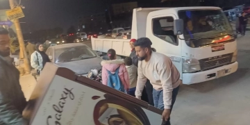 بالصور-رفع 1200 حالة إشغال للمحال والكافيهات خلال حملات بعد الإفطار بحدائق الأهرام 1 - جريدة المساء