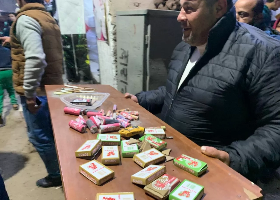 محافظة الجيزة تصادر الألعاب النارية