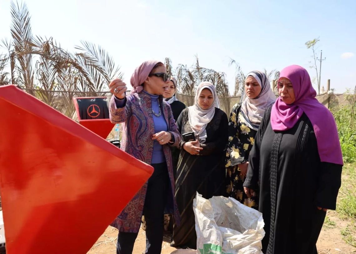 قومى المرأة يطلق مشروع انتاج السماد العضوي (الكمبوست) من تحويل المخلفات الزراعية بمحافظة القليوبية 19 - جريدة المساء