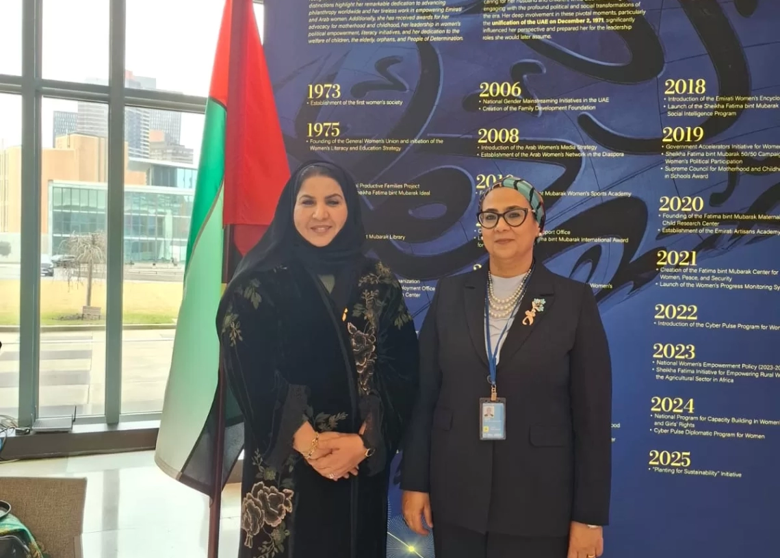 على هامش مشاركتها فى فعاليات الدورة 69 للجنة وضع المرأة بالأمم المتحدة"، المستشارة أمل عمار تلتقى بالأمين العام للإتحاد النسائي العام بالإمارات 15 - جريدة المساء