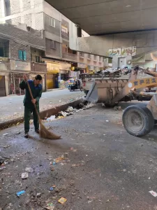 رفع المخلفات خلال حملات نظافة مكثفة بأحياء الجيزة 35 - جريدة المساء