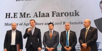 وزير الزراعة يتحدث أمام مؤتمر جمعية رجال الأعمال المصريين الأفارقة 1 - جريدة المساء