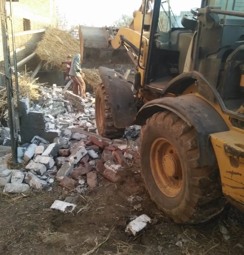 إزالة 24 حالة تعد بالبناء على الأراضي الزراعية بالمنوفية 19 - جريدة المساء