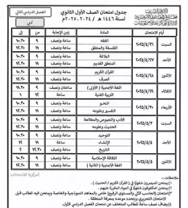 غدًا.. بدء امتحانات الفصل الدراسي الثاني لطلاب الصفين الأول والثاني الثانوي الأزهري بالجيزة- مرفق الجداول 25 - جريدة المساء