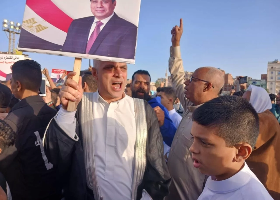 مركز القنطرة يشهد حشدا كبيرا فى احتفالية لدعم القيادة السياسية ضد تهجير الفلسطينيين 17 - جريدة المساء