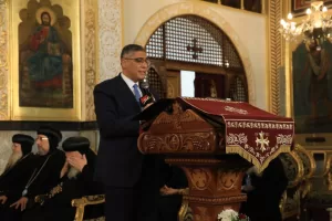 البابا تواضروس الثاني ومحافظ الجيزة يفتتحان مبني الخدمات بمطرانية الجيزة للأقباط الأرثوذكس 22 - جريدة المساء