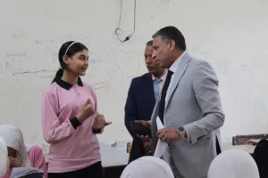 وكيل وزارة تعليم الجيزة في حوار مفتوح مع الطلبة والمدرسين حول نظام البكالوريا: يعتمد علي الفكر لا الحفظ 21 - جريدة المساء