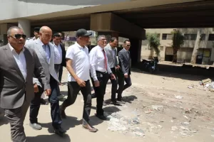 محافظ الجيزة يتفقد أعمال التطوير بالشوارع المحيطة بمستشفى وقسم بولاق الدكرور 35 - جريدة المساء