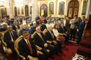 محافظ الجيزة يزور مطرانية الجيزة للأقباط الأرثوذكس للتهنئة بعيد القيامة المجيد 29 - جريدة المساء
