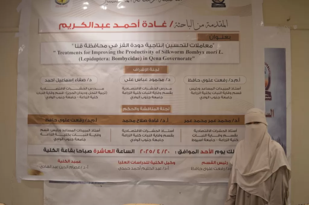 " معاملات لتحسين إنتاجية دودة القز ".. رسالة ماجستير بجامعة جنوب الوادي 49 - جريدة المساء