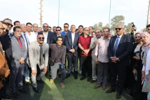 بالصور.. وزير الرياضة ومحافظ الجيزة يفتتحان ملاعب نادي الصحفيين 29 - جريدة المساء