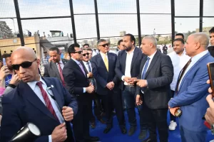 بالصور.. وزير الرياضة ومحافظ الجيزة يفتتحان ملاعب نادي الصحفيين 47 - جريدة المساء