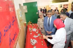 بالصور.. محافظ الجيزة يفتتح معرض "صنع بالتعليم الفني" بمدرسة إمبابة الصناعية للتأسيس العسكري 23 - جريدة المساء
