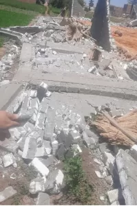 إزالة حالات تعد بالبناء المخالف علي الأراضي الزراعية ب٤ مدن في الجيزة 23 - جريدة المساء