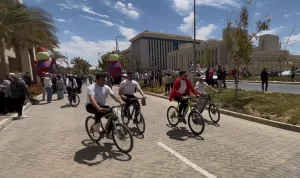 وزير الشباب يطلق شارة بدء ماراثون دراجات جامعة 6 أكتوبر بالعاصمة الإدارية الجديدة 19 - جريدة المساء