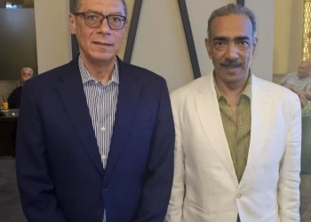 ياسر قمر يستقبل رئيس الاتحاد العربي للكرة الطائرة عقب وصوله للقاهرة 17 - جريدة المساء