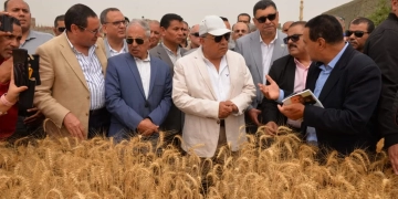 محافظ الدقهلية يطلق موسم حصاد القمح من السنبلاوين 1 - جريدة المساء