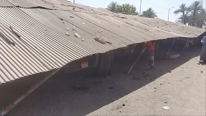 تشكيل لجنة لحصر الأضرار ومعالجة تداعيات انهيار تندات موقف السيارات بقوص  23 - جريدة المساء