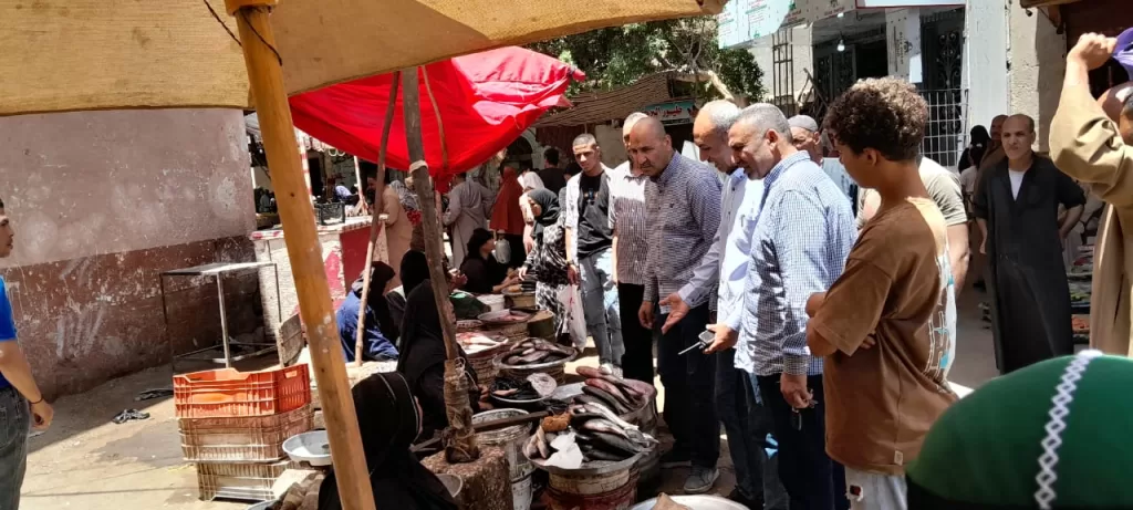 السكرتير العام المساعد ببني سويف يتفقد سوق اليوم الواحد بمدينة الفشن 21 - جريدة المساء