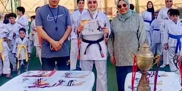 نورهان شمس.. بطلة من "شنو" تتوج بذهبية الجمهورية في الكوميتيه تحت 60 كجم 2 - جريدة المساء نورهان شمس.. بطلة من "شنو" تتوج بذهبية الجمهورية في الكوميتيه تحت 60 كجم 1 - جريدة المساء