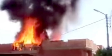 عودة الحياة لطبيعتها بحي القنطرة البيضاء بعد حريق هائل نجم عن أسلاك الضغط العالي 1 - جريدة المساء