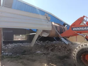 إزالة ٢١ حالة تعد بالبناء المخالف علي الأراضي الزراعية ب قري الجيزة 23 - جريدة المساء