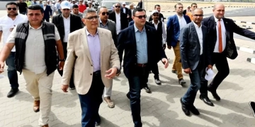 بالصور.. وزير الإسكان ومحافظ الجيزة يفتتحان المرحلة الأولى من محطة مياه الشرب بأوسيم 1 - جريدة المساء