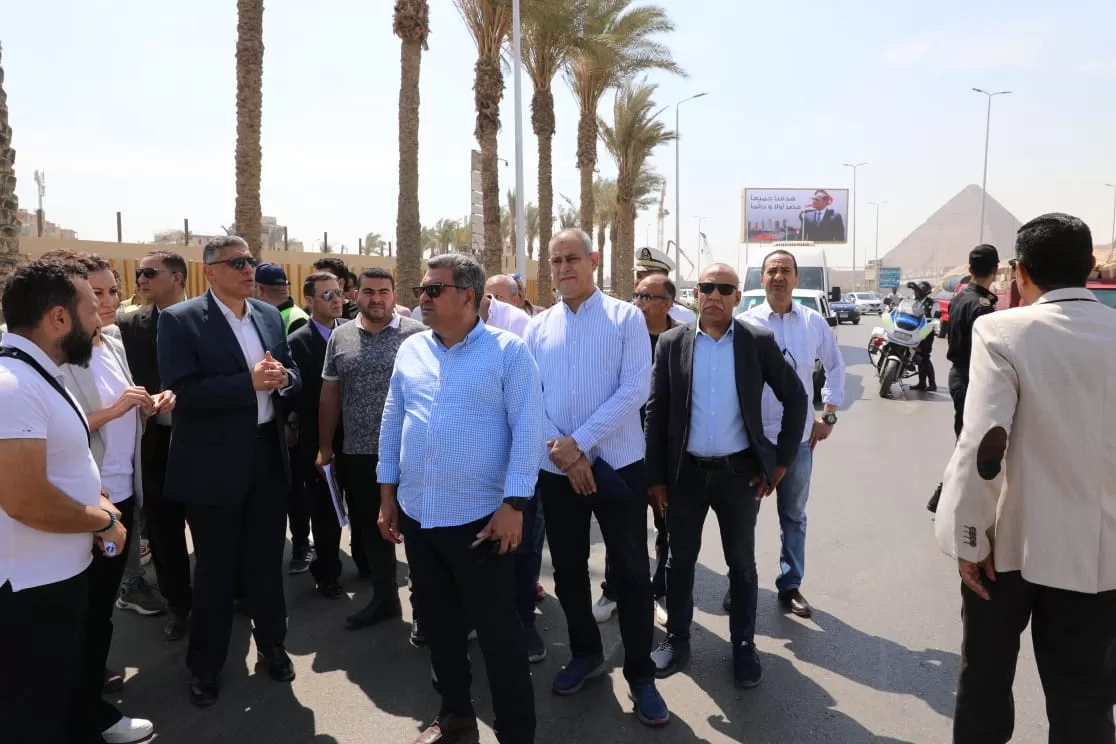 محافظ الجيزة يتفقد أعمال التطوير بمحيط المتحف المصري الكبير (صور) 19 - جريدة المساء