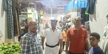 حملة مكبرة لرفع الإشغالات وضبط الأسعار بمجمع خدمات الدهار بالغردقة 1 - جريدة المساء