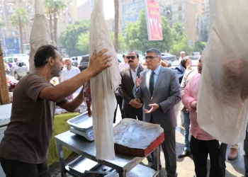 محافظ الجيزة يزور أسواق اليوم الواحد بالطالبية وبولاق
