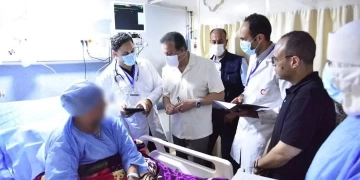 نائب رئيس مجلس الوزراء وزير الصحة يتفقد مستشفى الضبعة المركزي بمحافظة مطروح 2 - جريدة المساء نائب رئيس مجلس الوزراء وزير الصحة يتفقد مستشفى الضبعة المركزي بمحافظة مطروح 1 - جريدة المساء