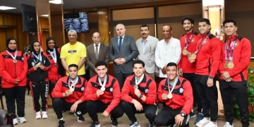جامعة القناة تكرم أبطال كلية علوم الرياضة الفائزين بذهبيات إفريقيا  1 - جريدة المساء