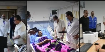 نائب رئيس الوزراء وزير الصحة يتفقد مستشفي الحمام المركزي بمطروح 1 - جريدة المساء